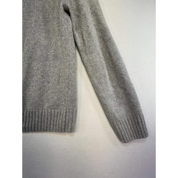 Mens Wool-Blend Preppy Academia Button-Up Sweater Size L Gray Classic - Picture 14 of 15